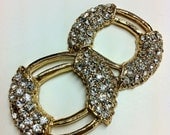 Rhinestone Ring Hardware For Strap (2pc Set)