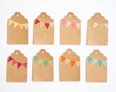 Bunting Gift Tags-Set of 8