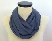 Gray Thermal Infinity Scarf