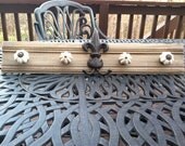 Jewelry hanger with vintage style knobs for Jewelry, Scarves, keys, Race Medals and accessories