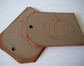 SALE Food Label Tags Kraft Brown Gift Tags Thanksgiving Pumpkin Tags Cupcake Tags Bakery Tags Baked Goods Gift Tags Kitchen Fall Gift Tags