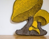 Vintage Retro Mushroom Cluster Wall Hanging Home Decor