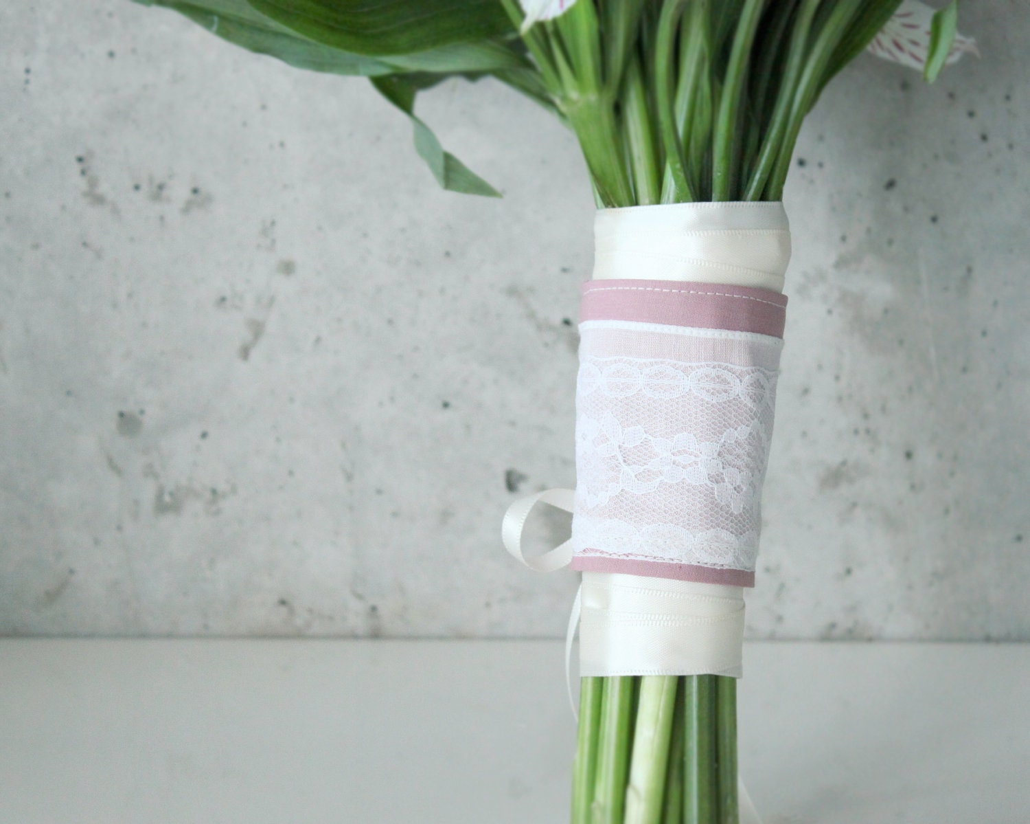Lucky Penny Pocket Bouquet Wrap, Vintage Handkerchief, Antique Rose