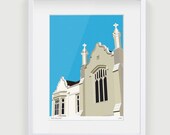 Old College, Dulwich - Limited Edition Digital Art Print / Poster - UNFRAMED