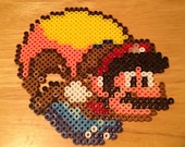 Cape Mario Perler Bead Sprite Super Mario World SNES
