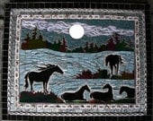 Mixed media mosaic - "Night Watch"