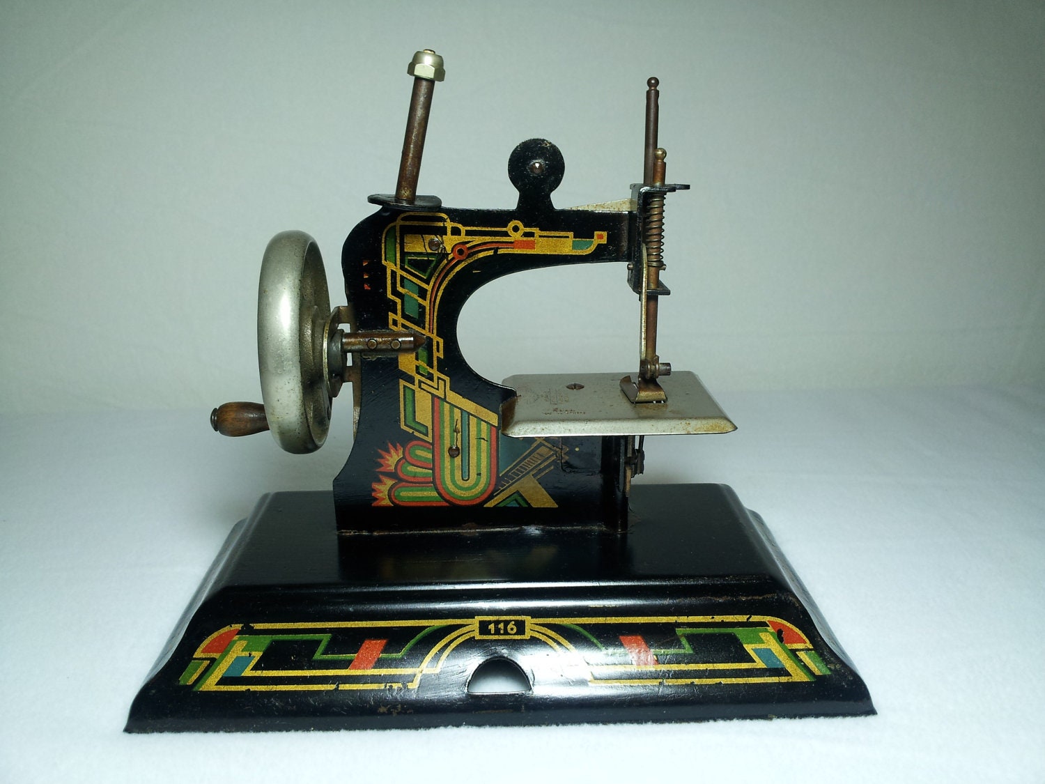 Great Old Vintage Casige 116 Toy Sewing Machine