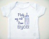 The Party Animal Onesie - Baby Shower Gift - Baby Clothing - Baby Bodysuit - Party - BYOB