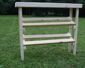 SHOE RACK Hand-Made 2-Shelf Angled With Top Framework 10-1/2" x 42" x 36" Custom Sizes Available