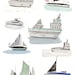 Illustration. Boats. Limited edition art prints. Art Print. Drawing.