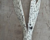 Black and White Deer Art/ Head, Miss Swirly Bliss 2012 non traditional