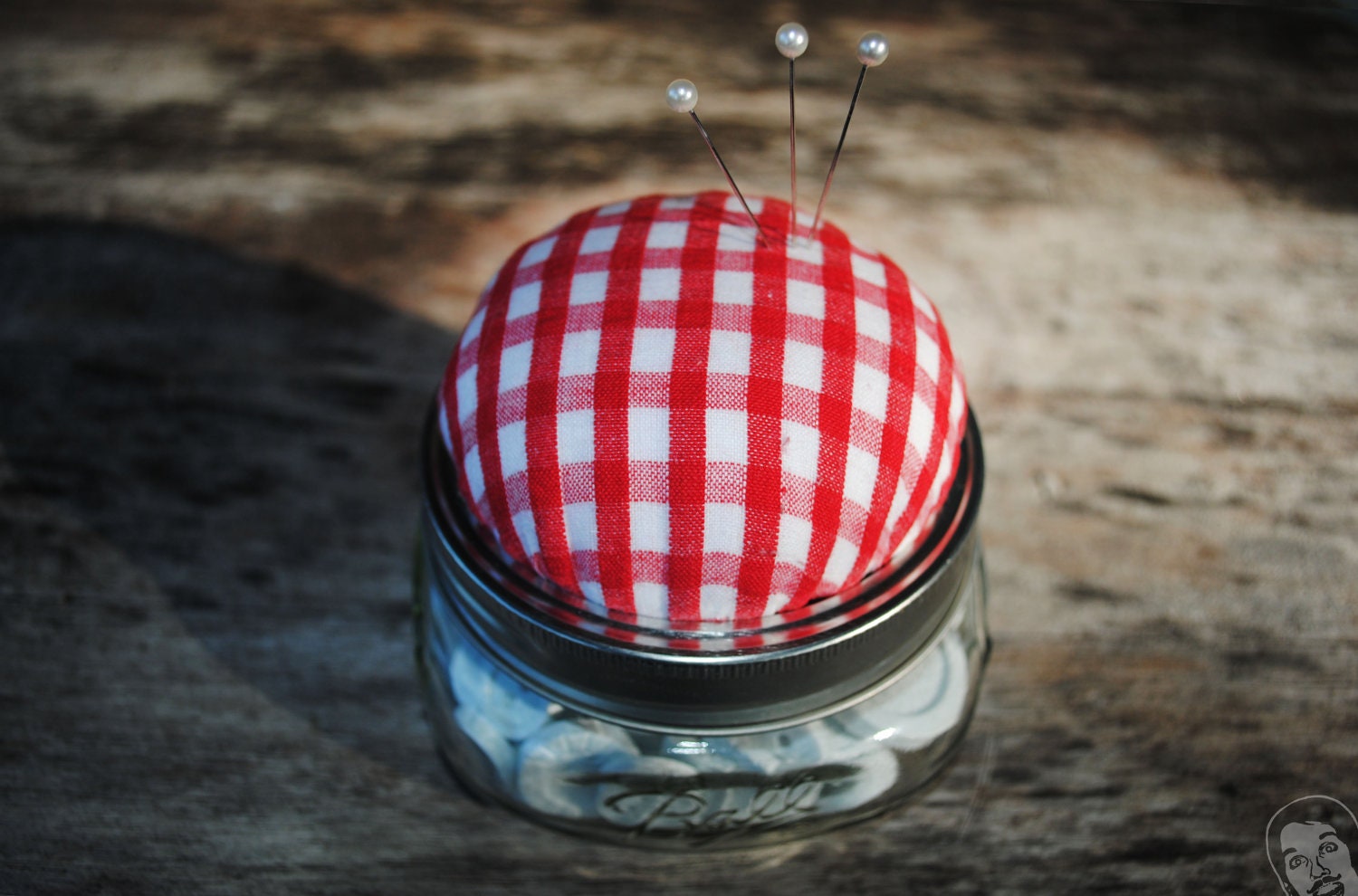 Mason Jar Pin Cushion