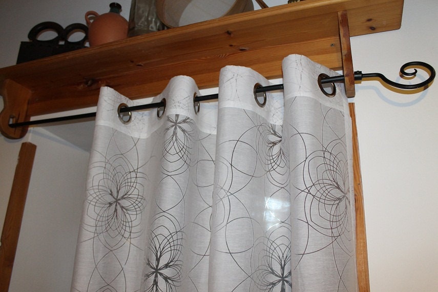 Curtain Panel canvas soft  white beautiful  curtain