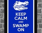 Keep Calm Florida Gators NCAA Print Art 11x17