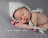 Baby hat, knit baby hat, newborn hat, pixie hat newborn photography, photo prop
