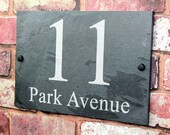 Personalised Slate / House Sign / Plaque / Door / Number / Gate / 300mm x 200mm
