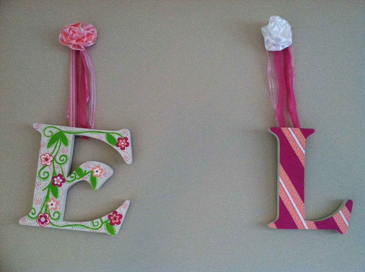 Custom Wooden Letters- Name/Word for Nursery or Child's Bedroom- 7 1/2 inch letters