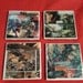 DC Superheroes Comic Strip Coasters (Superman, Batman, The Flash, Green Lantern Coasters)