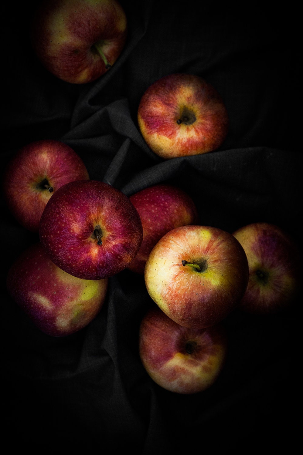 Red Apples Dark Fine Art Photography, 47x70cm