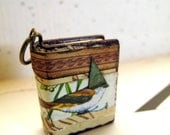 Book Charm Pendant - Bird in Hat
