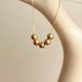 gold bead necklace 14kt gold filled for valentines day gift