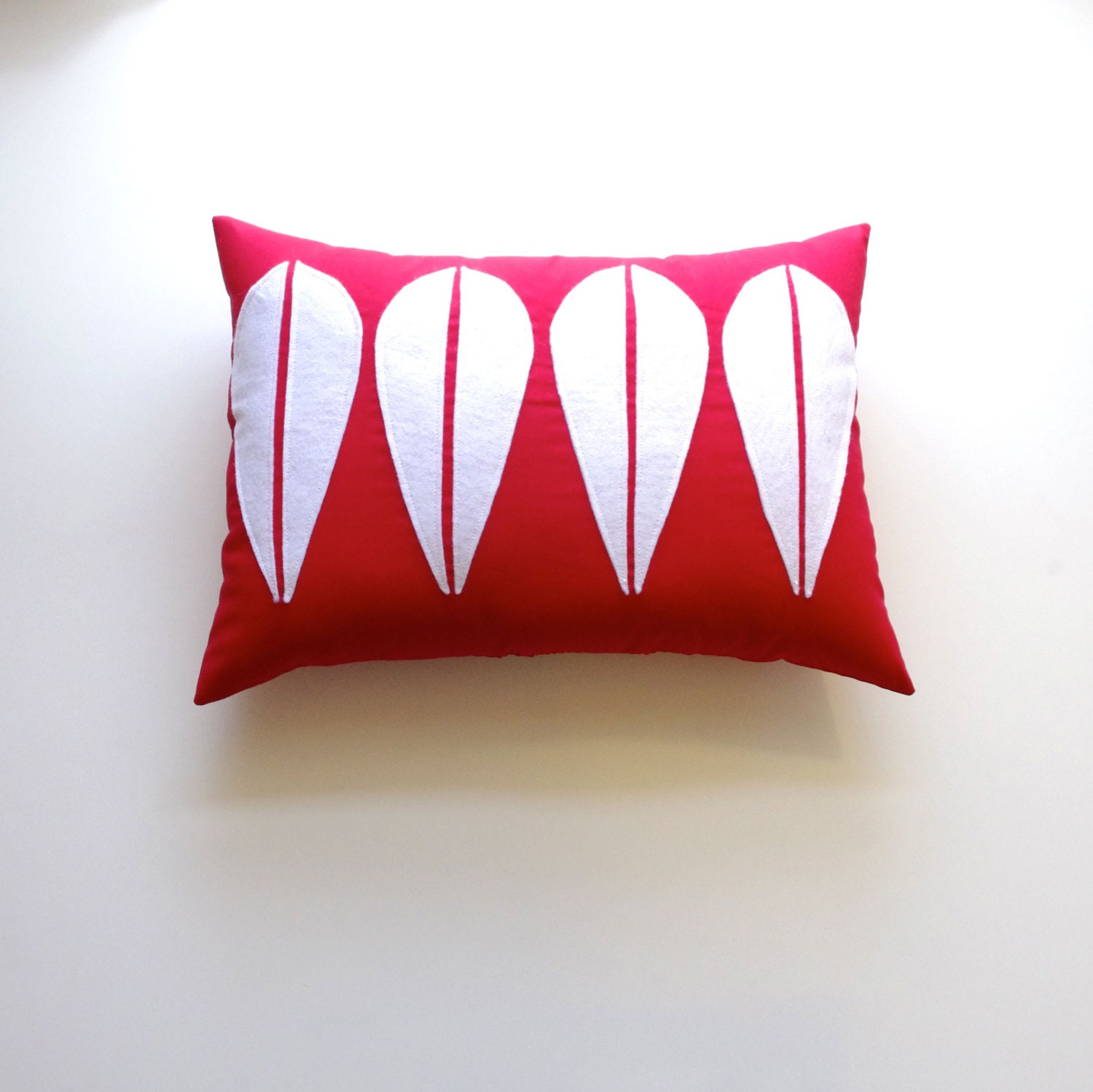 Red Cathrineholm Holiday Decorative Lumbar Throw Pillow