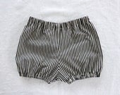striped cotton bloomers / shorts / diaper cover