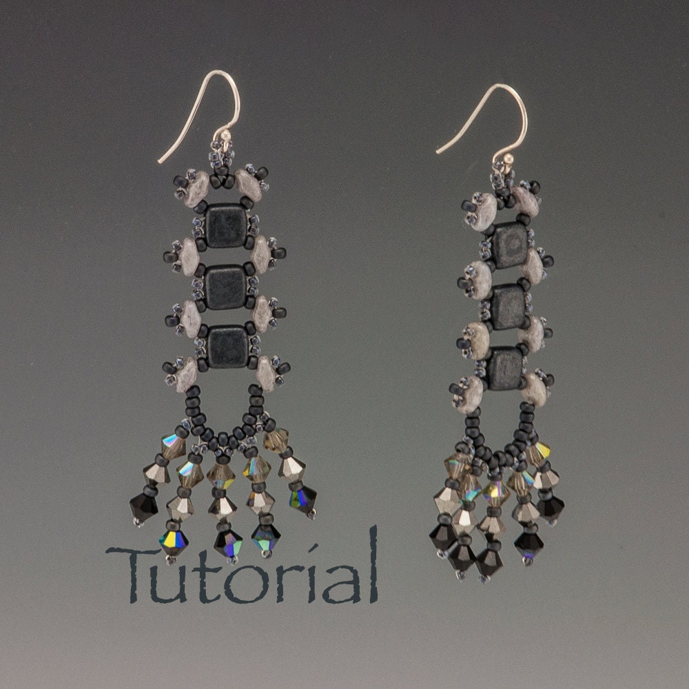 Beaded Earrings Tutorial: River Walk Digital Download