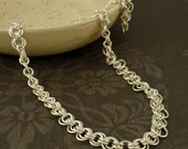 Argentium Sterling Silver Necklace - Goes With Everything Chainmaille
