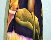 Calla Lily Wine Bottle Bag - Reversible - Drawstring - Reusable