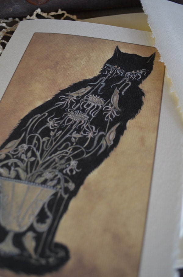 Cat Bouquet Note Card