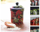 Cookie Jar Lidded Canister - Single Canister 9.5" Height - Kitchen Storage Organization Decor Gourmet Chef Baker Gifts   RP-320Single