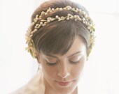 Vintage Inspired Double Orange Blossom Wedding Crown 705