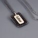 Layered Believe Necklace - Etched Sterling Silver