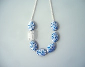 blue and silver necklace