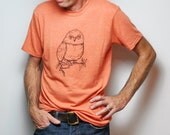 Owl Tee in Eco-Orangel - Unisex