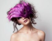 Avante-Garde Feather Mask - Made to Order