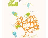 Z is for Zooplankton - 5x7 art print