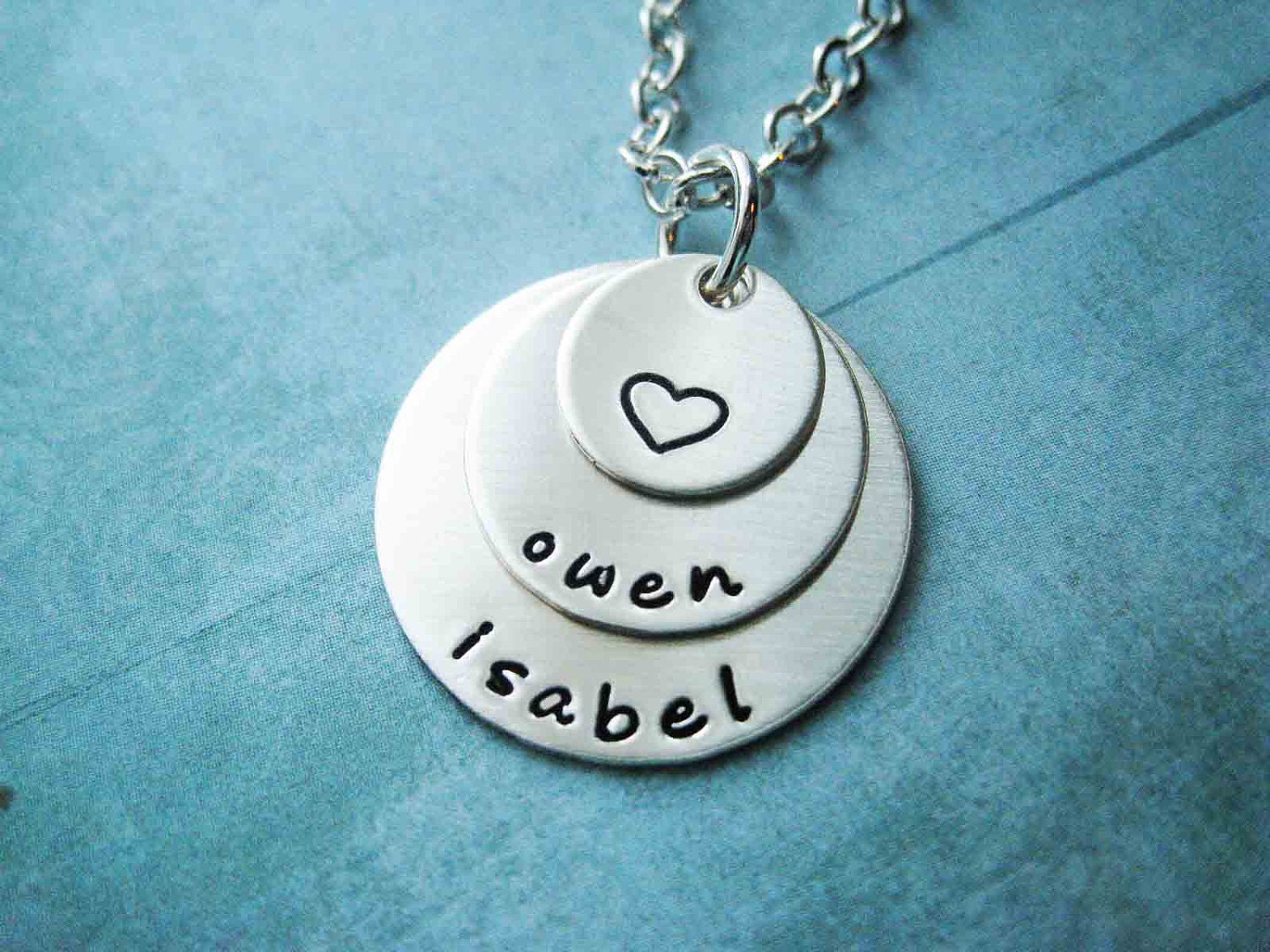 Baby Name Necklace Shiny Matte Customized Silver Filled Name Necklace Personalize children stamped stamp