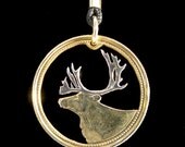 Cut Coin Jewelry - Canada - Caribou - Pendant