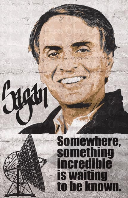 Carl Sagn Print 11x17 - Famous Seniors