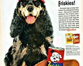 Vintage Friskies Dog Food and Tang Sixties Advertisements
