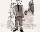 Frankenstein Romance - giclee print