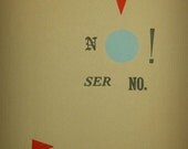 No Ser No. by DJ Dolack (Limited Edition Letterpress Chapbook)