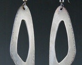 Silver Empty Triangle Earrings