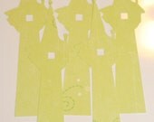 Rapunzel Tower Cut Outs, Die Cuts, Celery Green - 8 Count