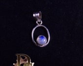 ELLIPTICAL ORBIT Sterling and Moonstone Pendant