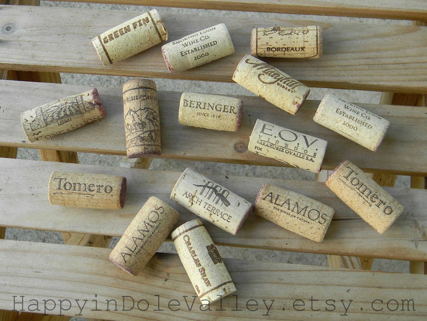 upcycled wine cork magnets (set of two)