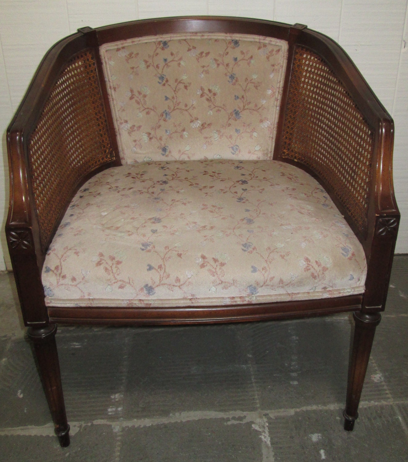 Design Your Own Vintage Barrel Chair- With ANY fabric
