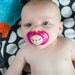 Cute Buck Teeth- Custom Hand Painted Pacifier MAM 6 to 18 Month PINK